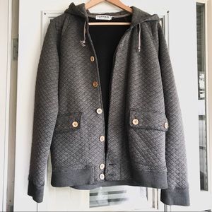 Topman Quilted Hoodie